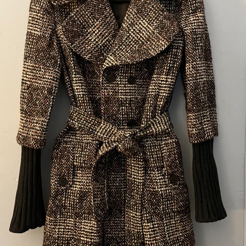 Patrizia Pepe Double Breasted Belted Coat
